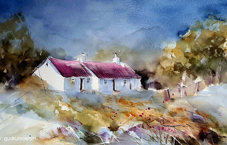 Aquarellmalerei die fasziniert